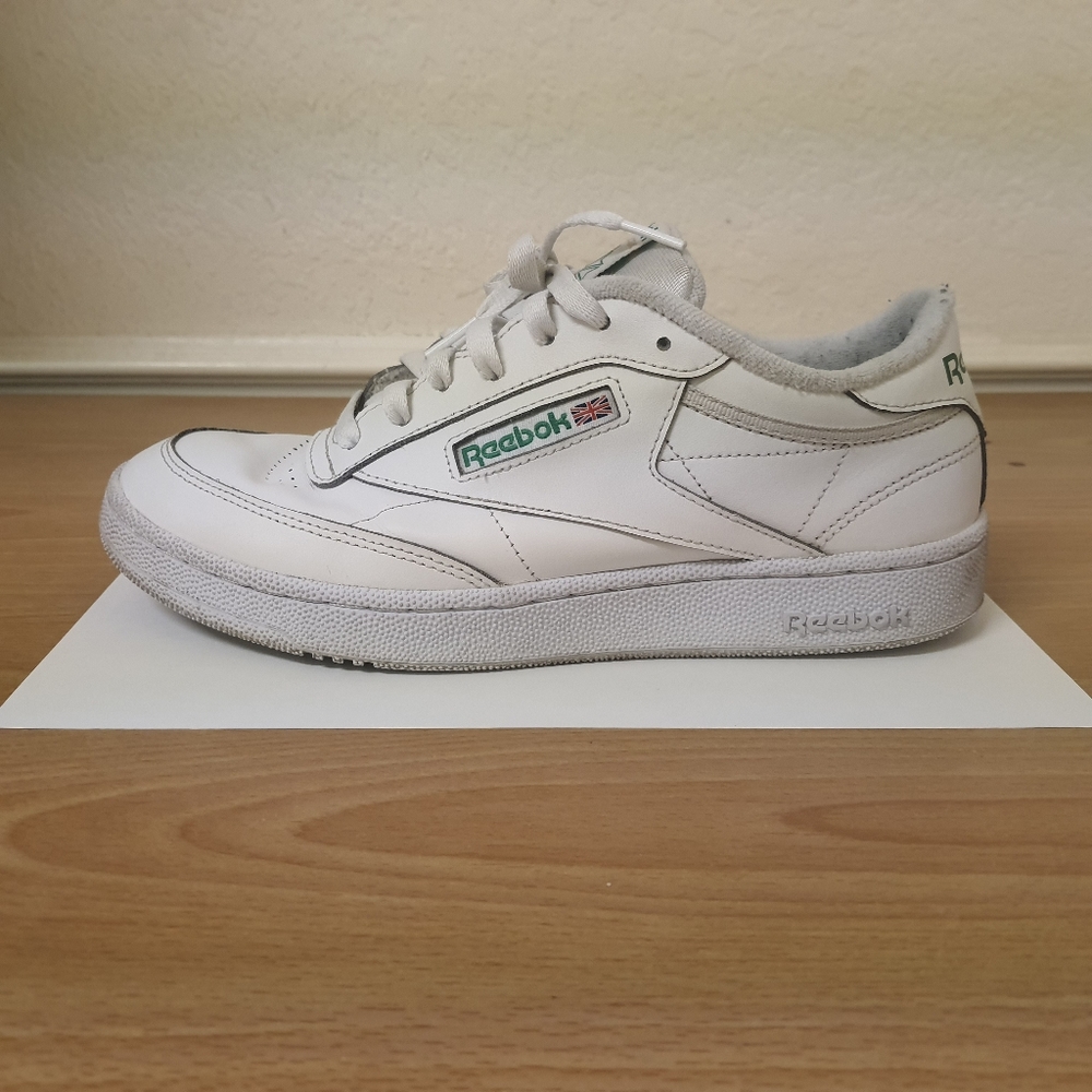 Reebok Club C 85 White/Green Used size 8.5 Men